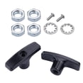 thumbnail image 2 of DYNWAVECA 2 Pcs Poignées de Soupape de Déchet de VR Poignées de Tuyau de Réservoir d'Eau Filetées 55mm Faciles à Installer Pièces de VR en Métal avec Écrous Vis Joints Noir, 2 of 10