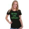 thumbnail image 4 of Do You Like Apples Famous Quote Womens Fitted Plus Size Graphic Tee Brisco Brands 2X, 4 of 5