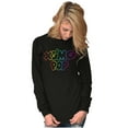 thumbnail image 3 of XOMG POP Colorful Neon Rainbow Logo Women Plus Size Long Sleeve Tee Brisco Brands 2X, 3 of 5