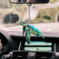 thumbnail image 3 of Vikakiooze Home Decor Under $5, Flat Sea Turtle Mom With Baby OrNament, Cute Car OrNament, Turtle Hanging Home OrNament, 3 of 7