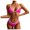 Hot Pink, variant on Karymi Women Fashion Color Matching Split Swimsuit Bikini Print High Waist Beachwear Set Up to 45% off Up to 45% off Christmas
