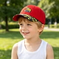 thumbnail image 2 of PEASKJP Toddler Boy Ball Cap Toddlers Baseball Hat Boys, Kids Distressed-Washed Baseball Cap Cotton Hats,Size 2-6 Years, 2 of 8