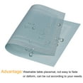 thumbnail image 4 of Unique Bargains Napperons, 450x300mm Lot de 2 Napperons en PVC Lavables Tissés Bleu Lac, 4 of 6