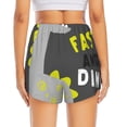 thumbnail image 4 of Goofa Cute Dinosaur Printed Women 2 in 1 Running Shorts,Quick Dry Athletic Workout Shorts,High Waisted Athletic Shorts with Liner Pockets-, 4 of 9