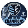 "Sporting KC Kansas City Wincraft 2013 MLS Cup Champions 4"" Die-Cut Magnet"