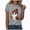 Grey, variant on TOWED22 Halloween Shirts for Women Cute Ghost with Coffee Pumpkin Shirts Cute Fall Short Sleeve Graphic Tee Tops(Yellow,XXL)