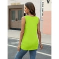 thumbnail image 5 of Womens Tank Tops V Neck Summer Trendy Casual Loose Fit Flowy Sleeveless Shirts, 5 of 6