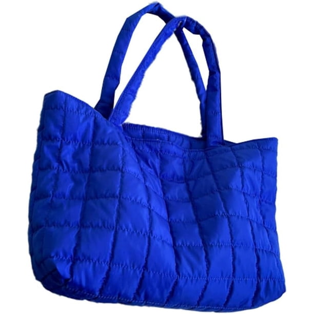LHSHID Puffer Tote Bag Women Large Quilted Puffy Tote Bag Water-Resistant Down Cotton Padded Shoulder Bag Purse