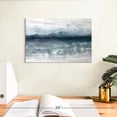 thumbnail image 3 of Elephant Stock Horizon Abstract Wall Art - Horizontal Canvas Wall Art - Living Room Wall Decor - Abstract Canvas - Blue And Gray Decor By Stephane Fontaine - 12" x 8", 3 of 8