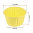 thumbnail image 2 of Moldes para Magdalenas Unique Bargains Papel Antiadherente Amarillo 3.5oz 100pcs, 2 of 6