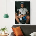 thumbnail image 4 of Key Glock Art Rapper Boy Cool Poster Room Aesthetic Poster Print Art Wall Painting Canvas Posters Gifts Modern Bedroom Decor 12x18inch(30x45cm), 4 of 6