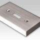 thumbnail image 2 of Placa de pared Amerelle Century Double Duplex de acero niquelado, 2 of 4