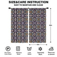 thumbnail image 2 of Blackout Kids Curtains,Multicolor Ethnic Geometric Pattern Childrens Insulated Curtains Set Of 2,Bedroom Essentials,Toddler Room Decor 42x84in(106x213cm), 2 of 5