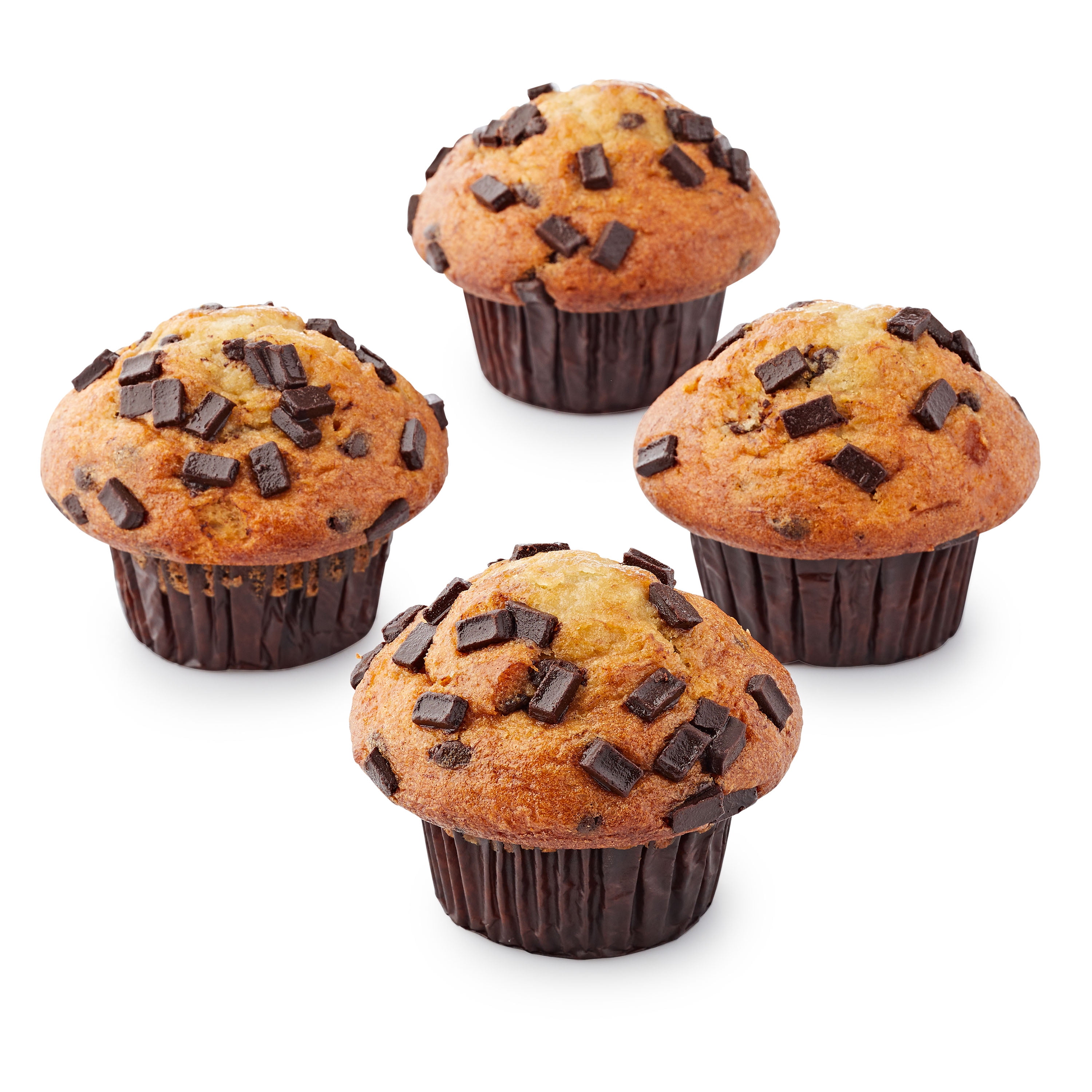 Marketside Banana Chocolate Chunk Muffins, 14 oz, 4 Count