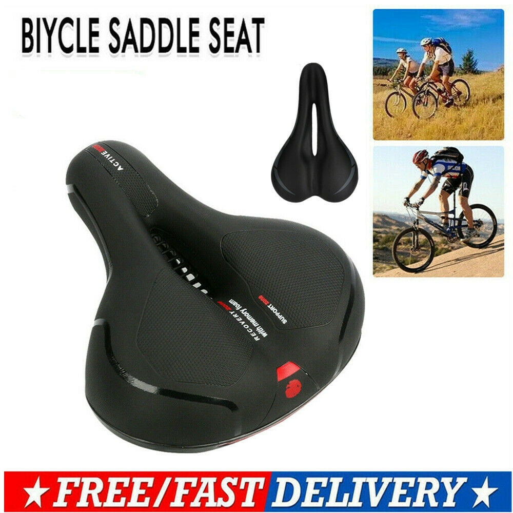 Wide Big Bum Bike Bicycle Gel Cushion Extra Comfort Sporty Soft Pad Seat Cover 