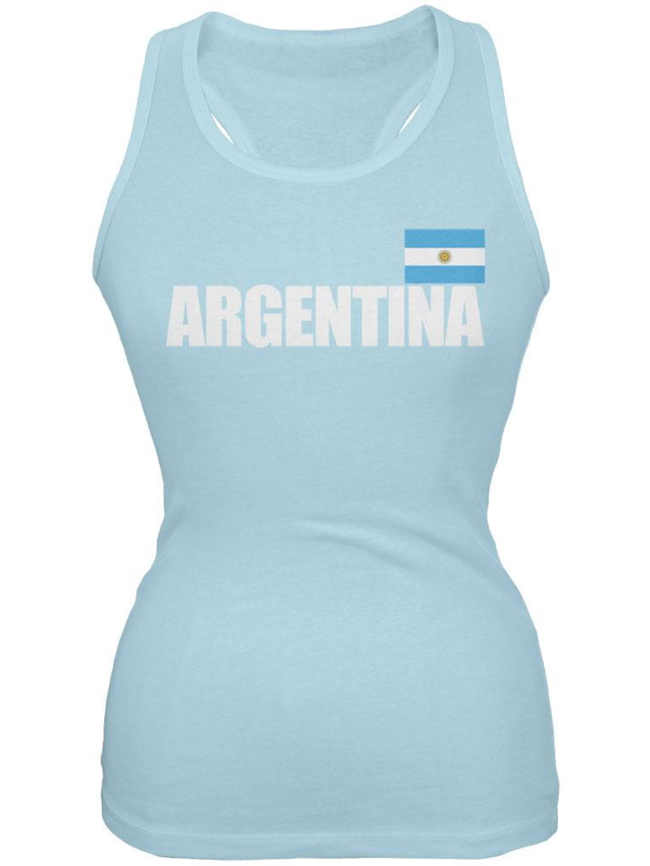 Argentina Athletic Retro Series Women's Junior Fit Tank Top Soccer