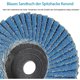 thumbnail image 4 of Paquete de 8 discos de láminas, discos de láminas, Ø 76 mm x 10 mm, grano 40/60/80/120, para metal, acero y madera, discos de láminas revestidos Discos de láminas, (azul) Kuyhfg Bienvenido a Kuyhfg, 4 of 5