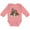 Mauve, variant on Squirrel Superhero Landing with Acorns Boys or Girls Long Sleeve Baby Bodysuit