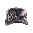 thumbnail image 2 of Top Headwear Womens Print Adjustable Cadet Cap - Lavender Camo - Paw, 2 of 4