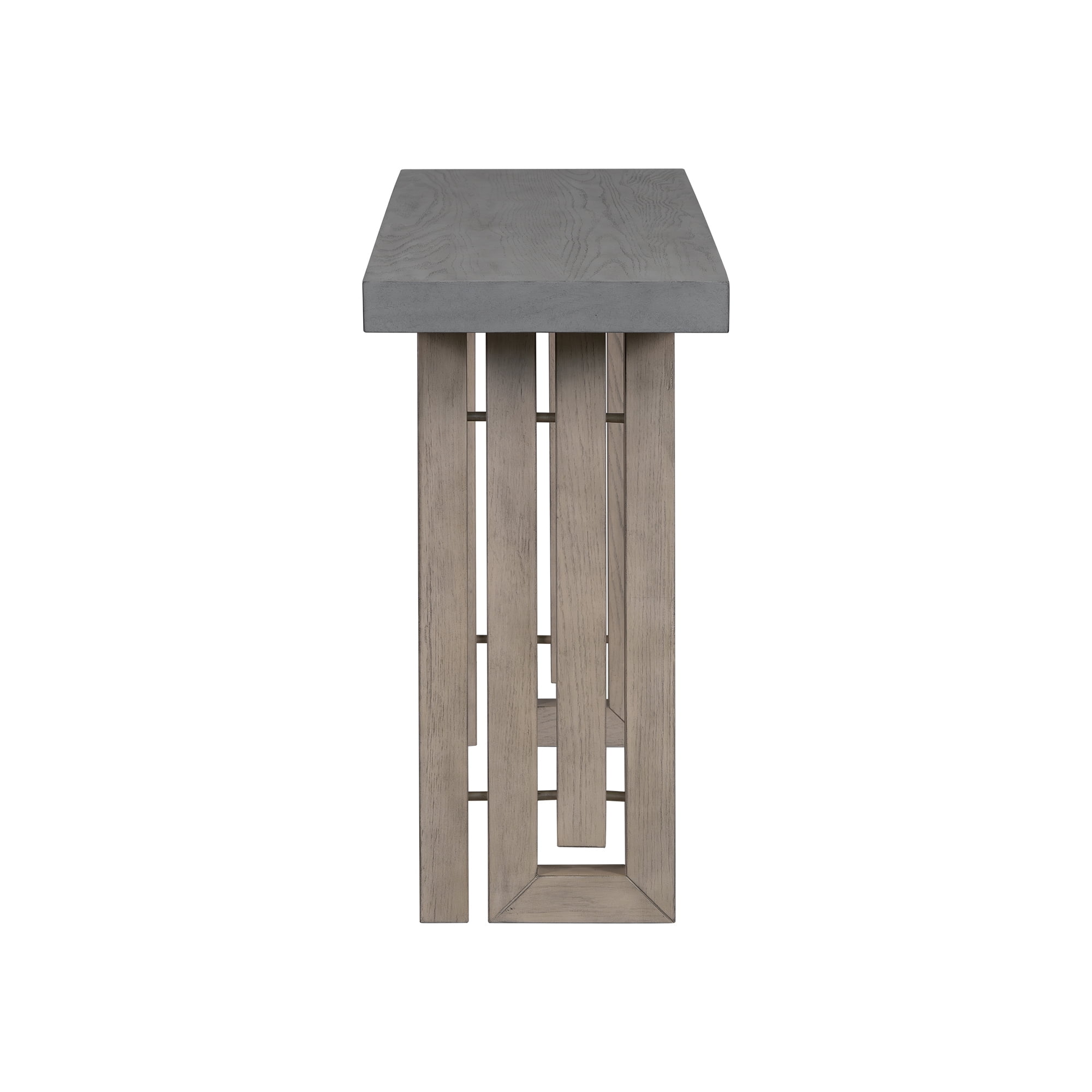 Jopath 59"W Modern Narrow Console Table Wooden Sofa Side Table Entryway Table with Storage Shelf for Living Room,Entryway,Gray