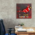 thumbnail image 3 of Epic Graffiti 'Indiana Cardinal' by Design Turnpike, Giclee Canvas Wall Art, 26"x26", 3 of 8