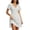 Gray, variant on A Line Dress for Women Plus Size Plaid Wrap Dress Short Sleeve V Neck Mini Dress Boho Vacation Beach Clothes