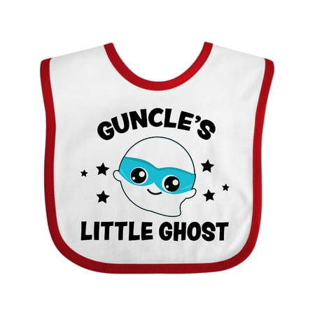 

Inktastic Cute Guncle s Little Ghost with Stars Gift Baby Boy or Baby Girl Bib