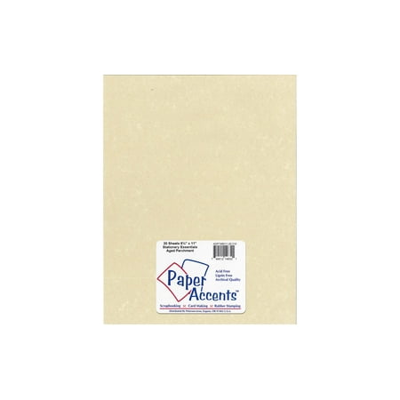 - Lite Stock 8.5x11 60lb Text 20pc Parchment Aged