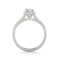 thumbnail image 3 of Eloya Jewel Stunning 2.13 Ct Oval Cut Moissanite Ring - Moissanite - 14K White Gold Plated Rings - Split Shank and Halo Design - Perfect for Romantic Proposal and Lasting Memory, 3 of 3
