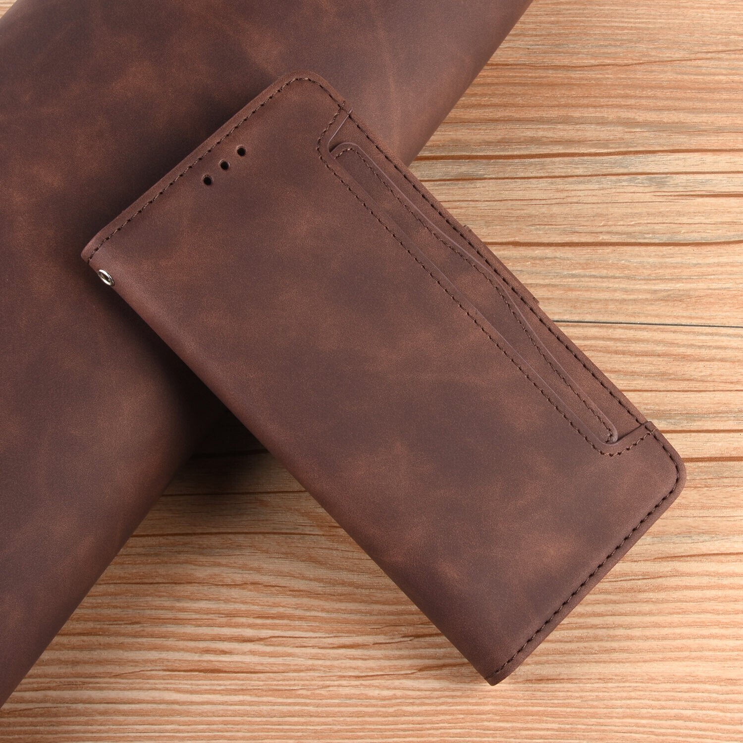 For HTC Desire 20 Pro Multi Card Slots Leather Phone Case