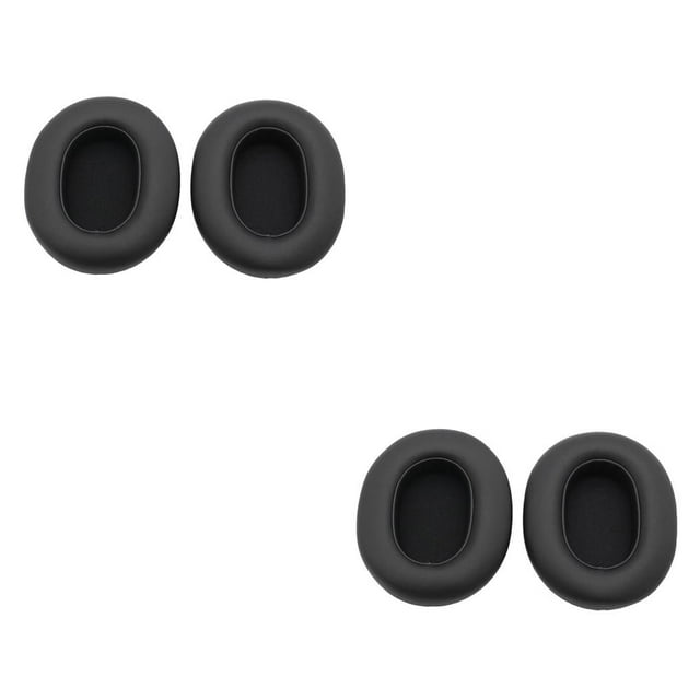 kurtrusly Cushion Professional Ear Pads Solid Color Breathable Over-ear Earphone Replacement for W830BT Headphone Black 2Set