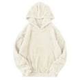 thumbnail image 1 of Men's Rabbit Ear Hooded Sweatshirt Warm Soft Pullover Comfortable Casual Winter Hoodie for Outdoor Activities, 1 of 2