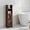 Rustic Brown, variant on Spaco Black Slim Bathroom Corner Cabinet, 1 Door & Adjustable Shelves with Fall Guard