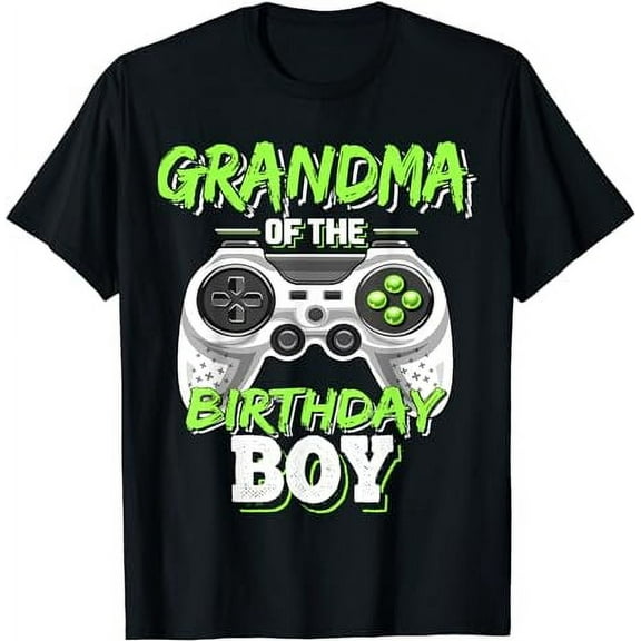 Grandma of the Birthday Boy Matching Video Game Birthday T-Shirt