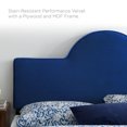 thumbnail image 3 of Platform Bed Frame, Queen Size, Blue Navy, Velvet, Modern Contemporary, Bedroom Master Guest Suite Room, 3 of 10