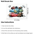 thumbnail image 4 of Cars Wall Stickers Race Car Wall Decal Self-Adhesive Cartoon Wall Paper For Boys Girls Room Bedroom Living Room Decoration, 4 of 4
