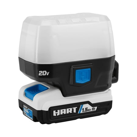 HART 20-Volt Cordless LED Compact Area Light Kit, 400 Lumens, (1) 1.5Ah Lithium-Ion Battery