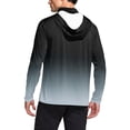 thumbnail image 5 of Men's Fishing Hoodie with Face Cover - Gradient Color Long Sleeve Performance Shirts for Outdoor Sports & Yard Work, 5 of 5