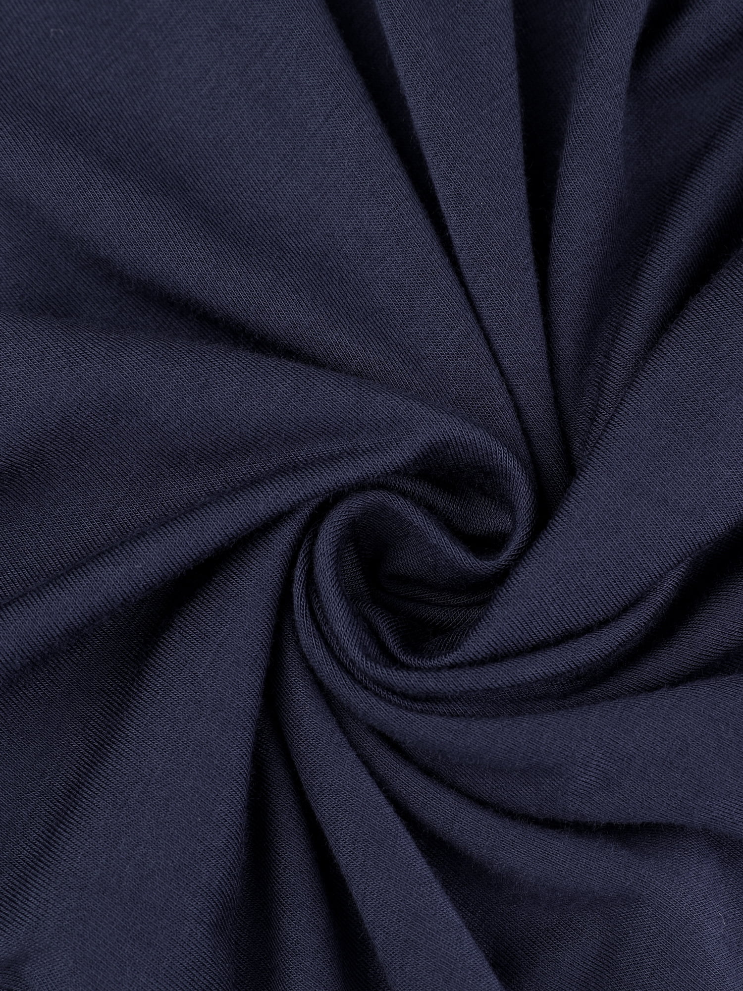 DARING DIVA Robe Cotton Short Bathrobe Thin Soft Loungewear S Navy Blue
