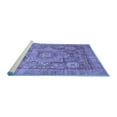 thumbnail image 2 of Ahgly Company Machine Washable Indoor Rectangle Abstract Blue Modern Area Rugs, 7' x 9', 2 of 4