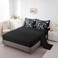 thumbnail image 3 of 7-Piece Video Game Bed in a Bag Teens Aesthetic Neon Plaid Bedding Set, Gamepad Gamer King Size Comforter Set Black and Grey Bedding Comforter Sets, Glowing Futuristic Cubes Bed Set, 3 of 5