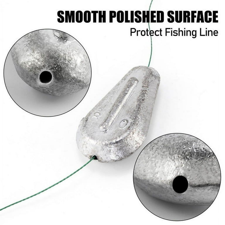 No Roll Sinkers oz for Surf Fishing Pack Fishing Lead