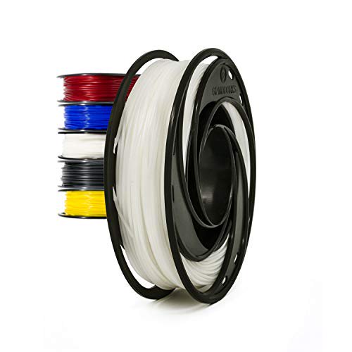 Gizmo Dorks Filament TPU Flexible pour Imprimantes 3D 3 mm (2,85 mm) 200 g, Blanc