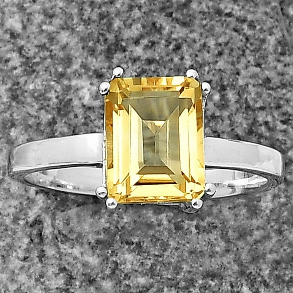Natural Citrine 925 Sterling Silver Ring s.7 Jewelry DGR1110_A_7 R-1020