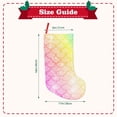 thumbnail image 3 of Lsque Fish Scale Pattern 18 Inch Christmas Stockings, Festive Holiday Stocking for Christmas Decorations Holiday Decor, 3 of 7
