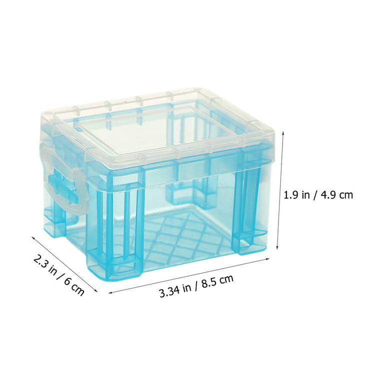 6Pcs Small Plastic Storage Box with Lid Small Storage Bin Box Sundries  Storage Box