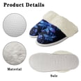 thumbnail image 6 of Chririnla Psychedelic Dragonfly Cotton House Slippers for Women Non-Slip Warm House Slippers with Anti-Skid Sole Novelty House Shoes for Indoor & Outdoor, 6 of 7