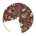 thumbnail image 2 of KLL Coffee and Flowers Christmas Tree Skirt 36" ,Party Decorations Farmhouse for Christmas Decorations Holiday Party, 2 of 6
