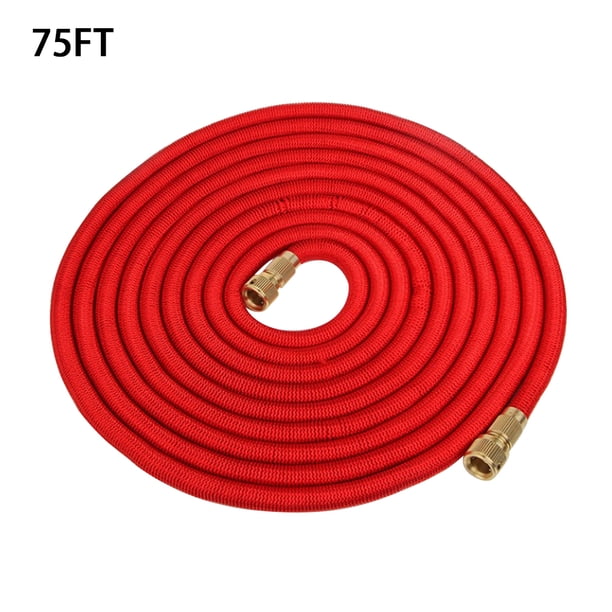 Manguera de agua 3X Tubo rociador de jardín expandible Manguera flexible de lavado de autos, Rojo, 7.5m Postwaterflood 22.5m Jumpingount HA005551-07