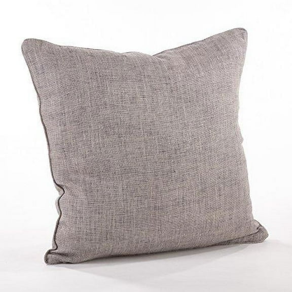 Fennco Styles Home Décor Piped Edge Denier Throw Pillow - 20" Square (100% Linen)